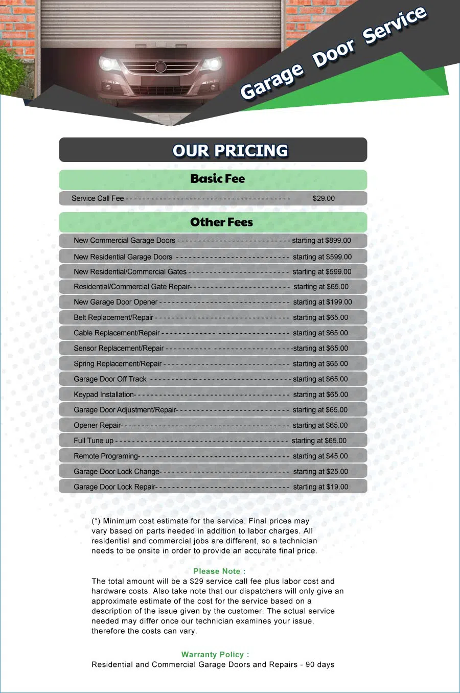 Galaxy Garage Door Service Waukesha, WI 414-999-0252